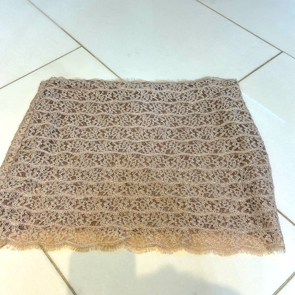 Haute hippie lace skirt